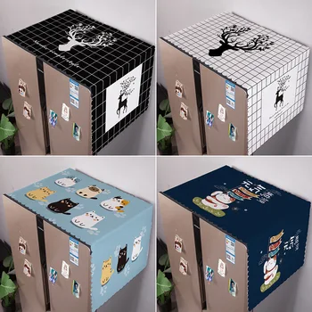 

Refrigerator Drape Single Double Door Roller Washing Machine Dust Cover wei bo lu zhao Universal Cover Towel Fabric Refriderator