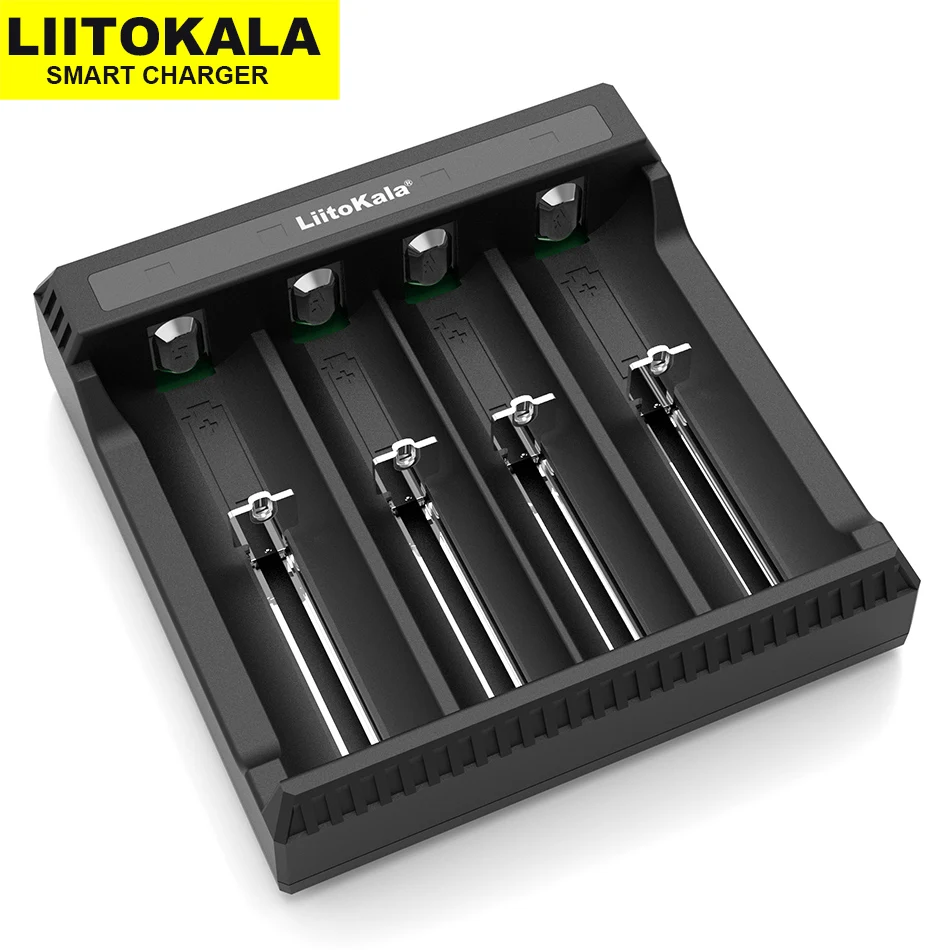 LiitoKala Lii-L4 Lii-L2 18650 зарядное устройство, перезаряжаемая батарея, зарядное устройство, 4 слота, 2 слота, электронная сигарета, 18650, 26650, 21700 батареи+ 5 В разъем