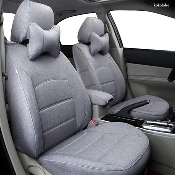 

KOKOLOLEE Custom FLAX car seat covers set For Chrysler 300C PT Cruiser Grand Voager Sebring Automobiles Seat Covers car seats