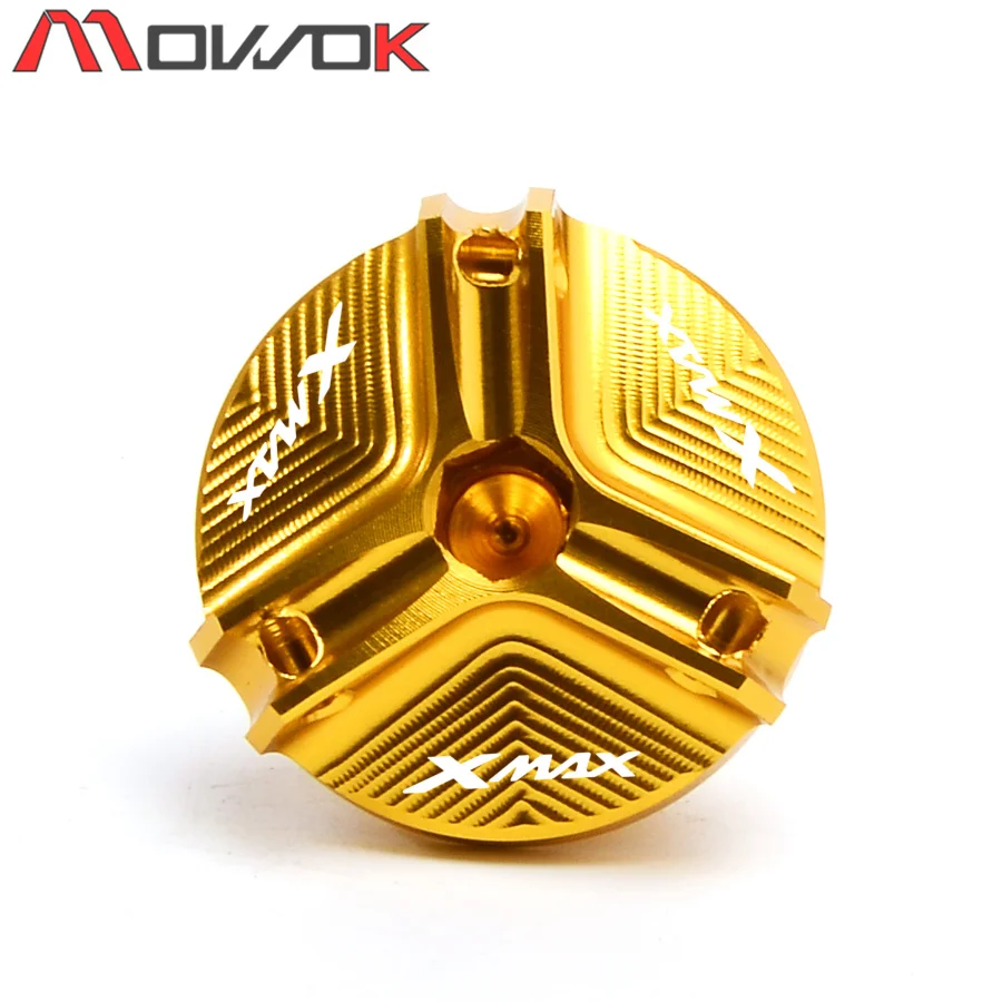 Алюминиевая крышка наполнителя двигателя M20 * 1 5 с логотипом XMAX для мотоцикла ЧПУ