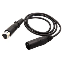 4 pin XLR Male to XLR FEMALE Power Cable Cord 1M for DSLR Camera Photography