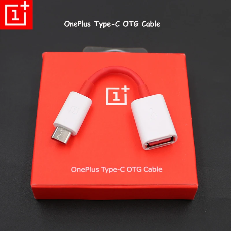 red OnePlus usb type-C OTG адаптер конвертер кабель передачи данных для OnePlus 3 3T 5 6 Three T 2 5T 6 T 7T 7 pro - Цвет: red