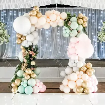 

Macaron Pastel Peach Green Pink Balloon Arch Kit DIY Latex Wedding Birthday Party Decoration Grey Globos Baby Shower Supplies