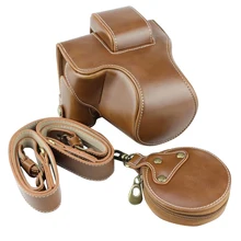 Retro Camera Case for Canon EOS M50 PU Leather Professional Photography Camera Cover Cases 15-45mm Desirable Battery Camera Bag