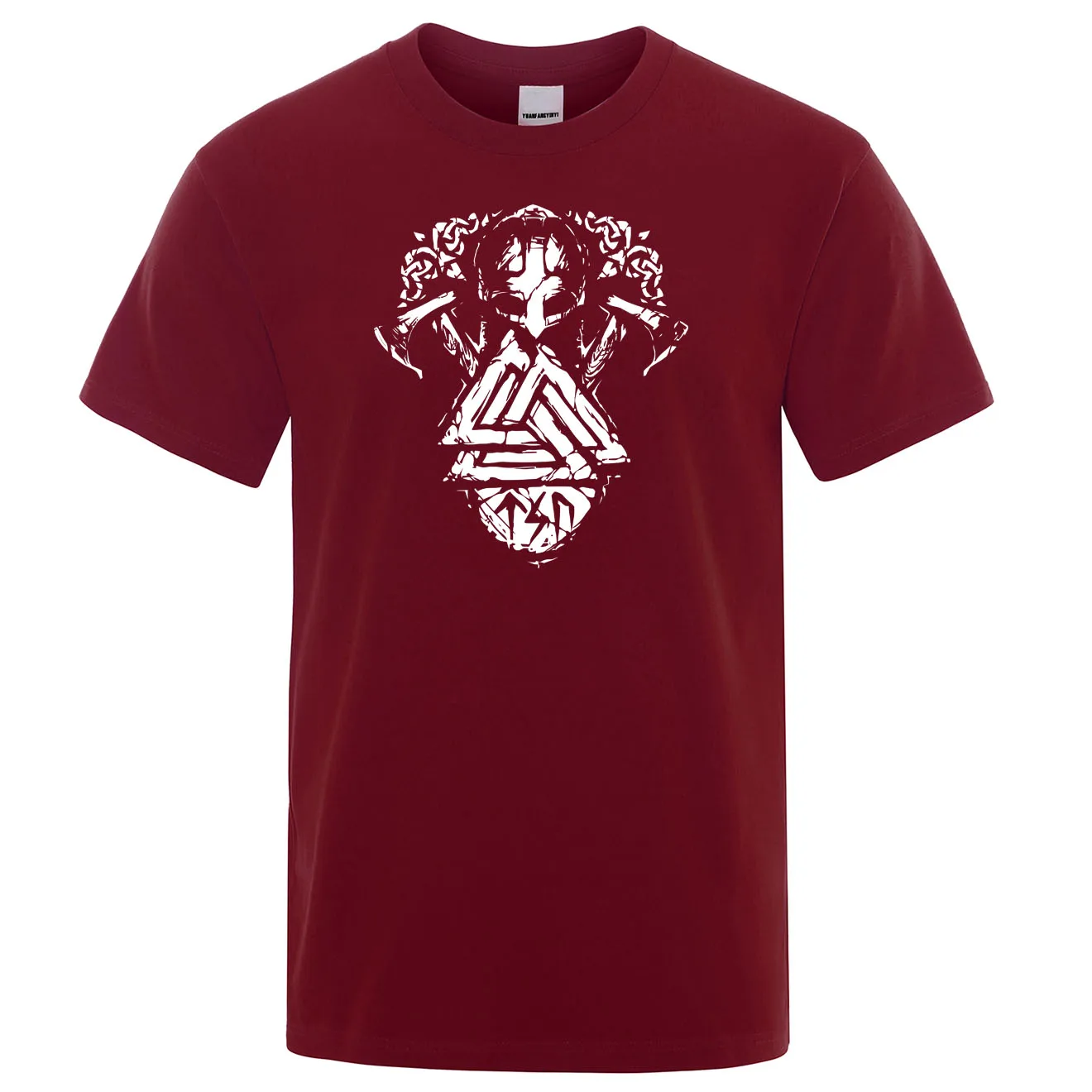 Летняя Высококачественная Футболка с принтом с символикой викингов, Мужская футболка с принтом ТВ шоу викингов, мужские футболки с коротким рукавом из хлопка