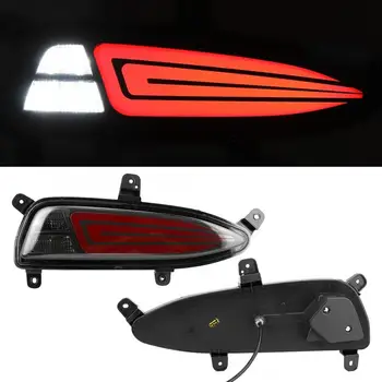 

1 Pair Car Styling Two-Functional LED Rear Bumper Light Brake Light Reversing Lamp Fit for Hyundai I20 2018-2019
