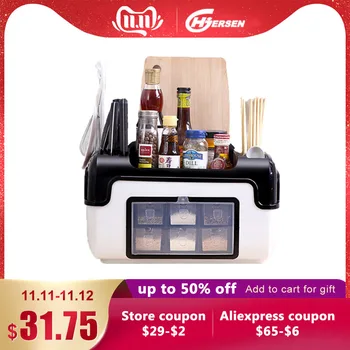 

Multi-function Kitchen Storage Holders & Racks Kitchen Shelf Holder Tool Flavoring Spice Rack Set Organizer