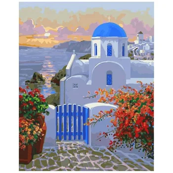 

Practical Paint By Numbers Kits for Adult, DIY Canvas Painting for Adults Beginner -Garden