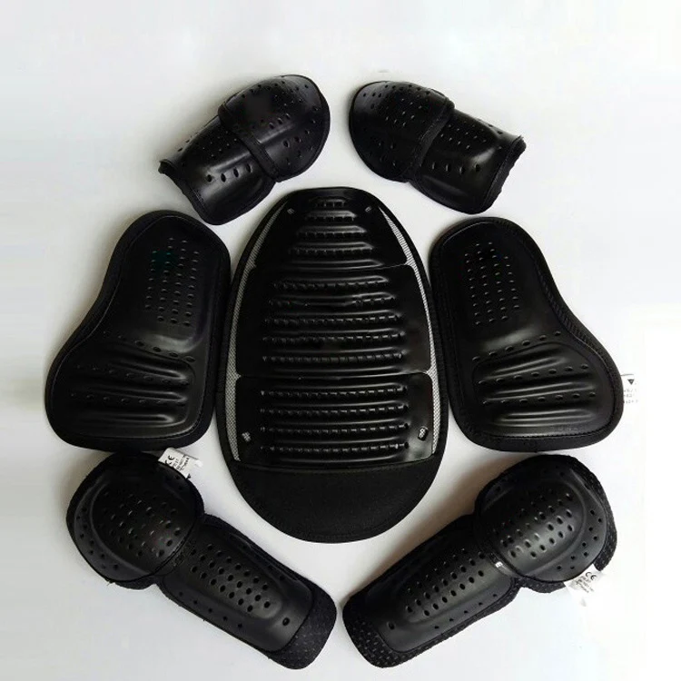 one set body pad Мотоциклетная куртка вставка Защитная Шестерня грудь позвоночник Локоть Подушка под плечи Жесткий Корпус противоударный Броня - Цвет: one set body pad