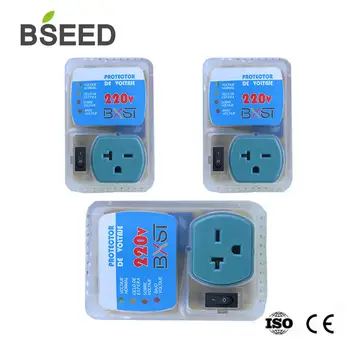 

Bseed 3Pack 220V Surge Protector Voltage US Standard Brownout Plug Outlet Wall Outlet Socket Plate Panel Voltage Protector