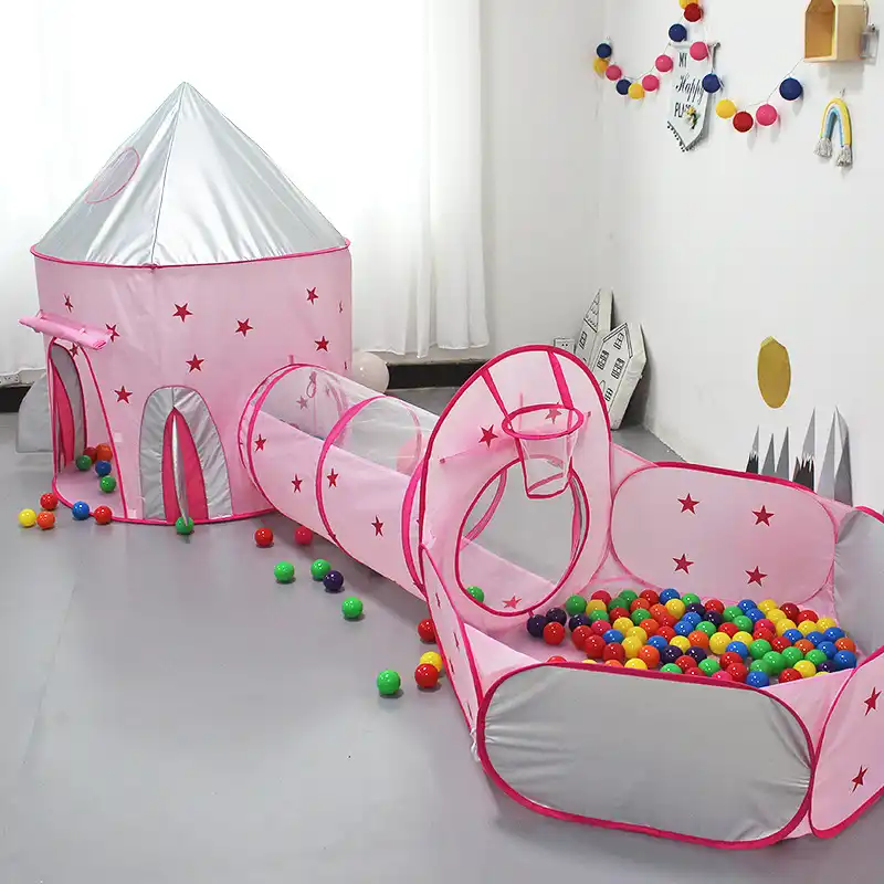 tienda de campana con forma de tunel para ninos casa de juegos interior piscina de bolas tienda de campana espacial regalo para ninas