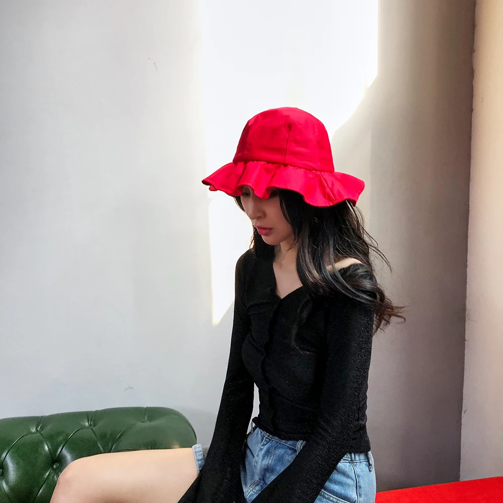 Unisex Summer Foldable Bucket Hat Women Outdoor Sunscreen Cotton Fishing Hunting Cap Summer Hats For Women Anti-UV Visor Gift