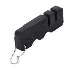 Точилка для ножей, 2 ступени, Профессиональная кухонная заточка, камень, мини портативные уличные ножи для кемпинга, кухонные аксессуары