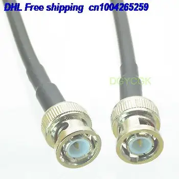 

DHL 50pcs BNC male plug to BNC male plug RG58 Jumper pigtail 6" cable 22j