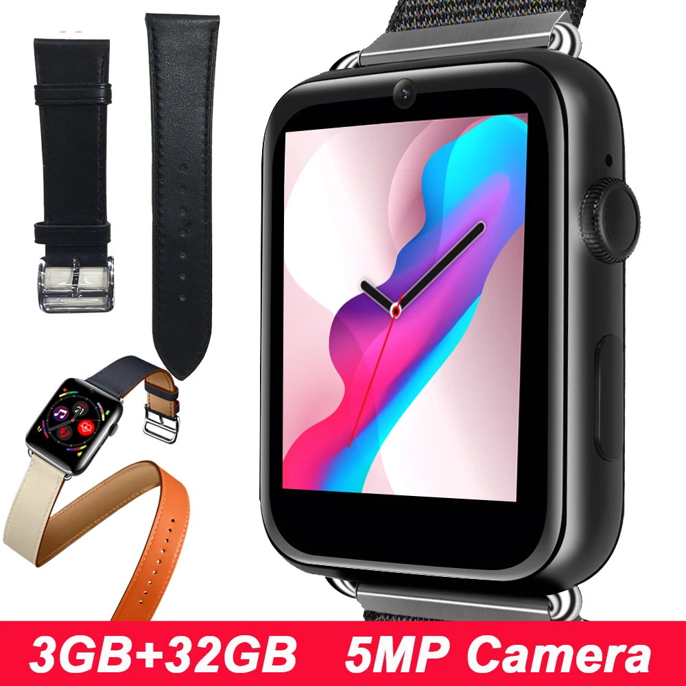 LEM10 4G LTE Смарт-часы Android 7,1 3G+ 32G смарт-часы для мужчин 1,88 дюймов Экран Фронтальная камера gps wifi сердечный ритм умные часы для женщин