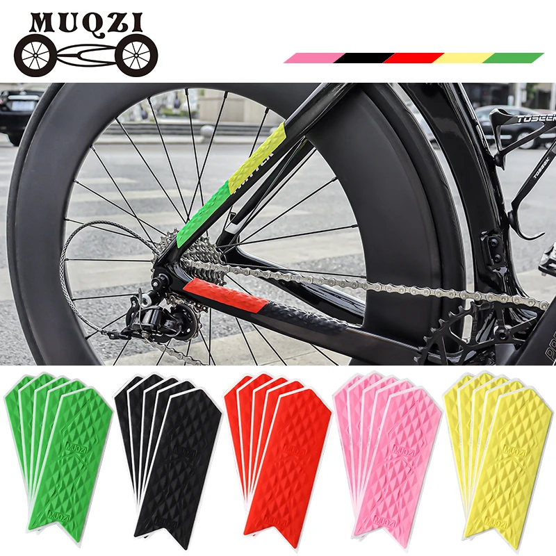 

MUQZI 5PCS Bike Frame Protector Scratch-Resistant Sticker Chain Guard MTB Chainstay Protector Road Folding Bicycle Accessories