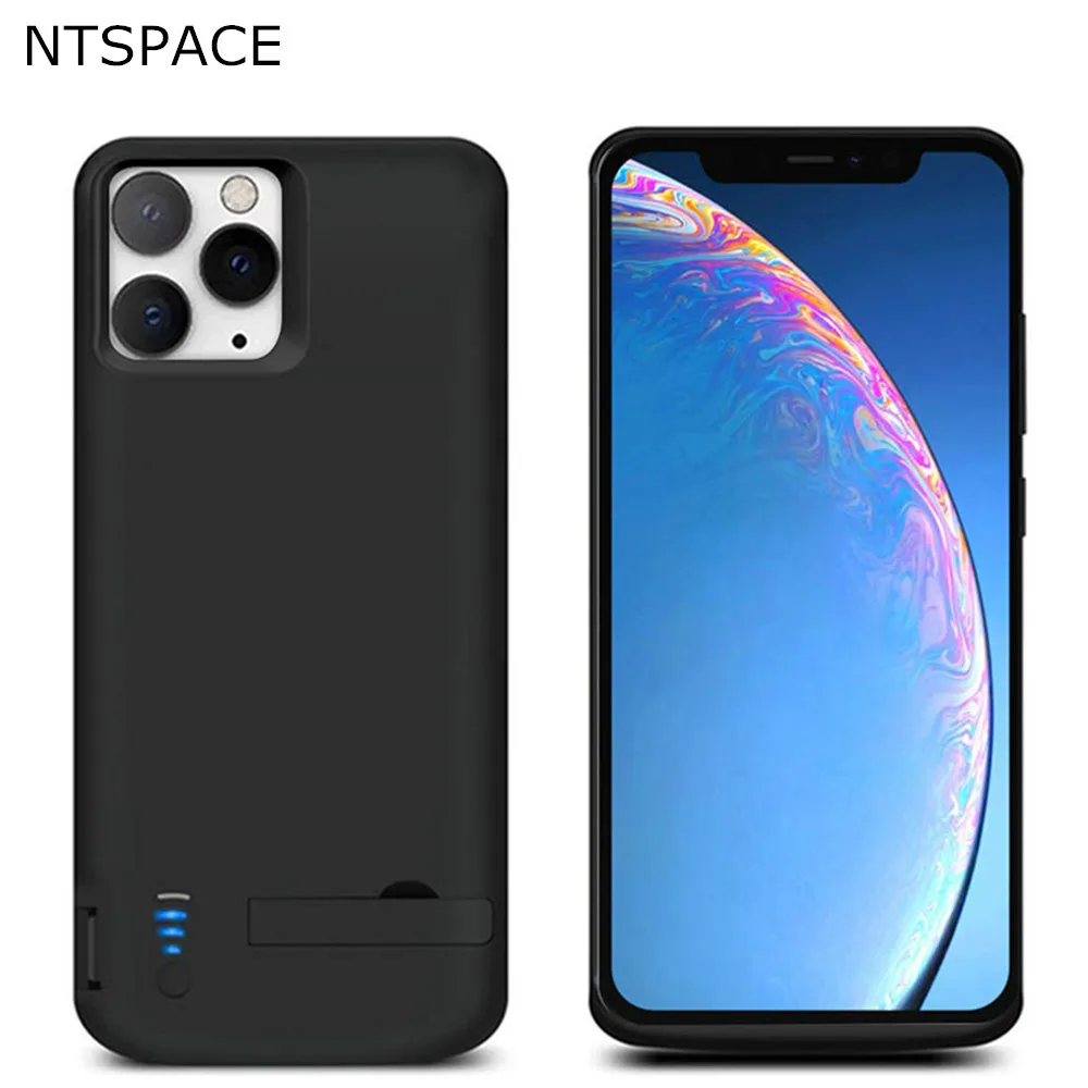 NTSPACE для iPhone 11 Pro Аккумулятор max зарядное устройство Чехлы резервного питания банк ударопрочный зарядный чехол для iPhone 11 Pro power Case