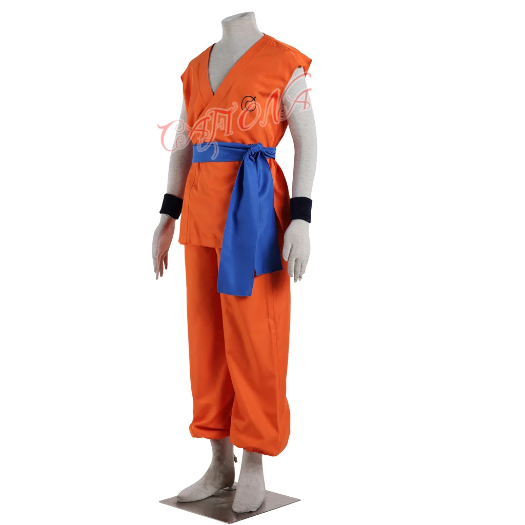 Cafiona Anime Dragon Ball Kakarotto cosplay costume Son Goku cosplay Uniform with Shoes