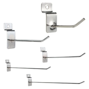 

25 x Slatwall Single Hook Pin Shop Display Fitting Prong Hanger 50mm