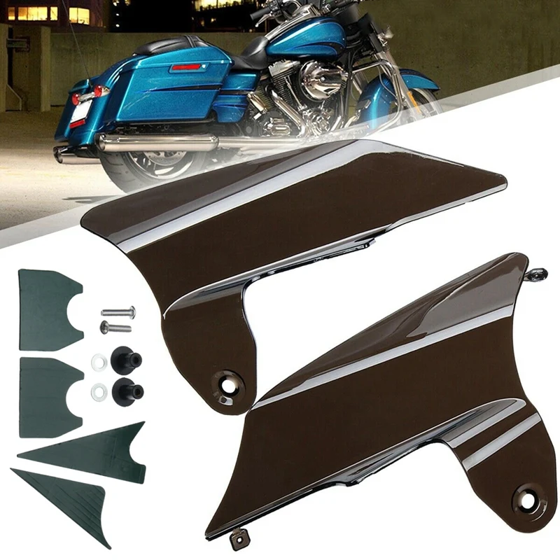 Седло щит воздух тепловой отражатель для Harley Touring Electra Glide 1997 2007|Корпус цилиндра и