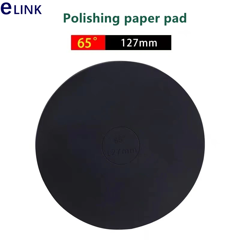 Optical Fiber Grinder Rubber Pad, 4 Corners Pressurized, 127mm Round Polishing Paper Pad, Manual Plate Glass, Free Shipping