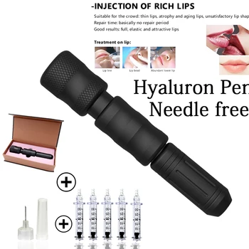 

0.3ml black Adjustable Noninvasive Nebulizer hialuron pen Needle-free high pressurized mesotherapy pen lip filler injector