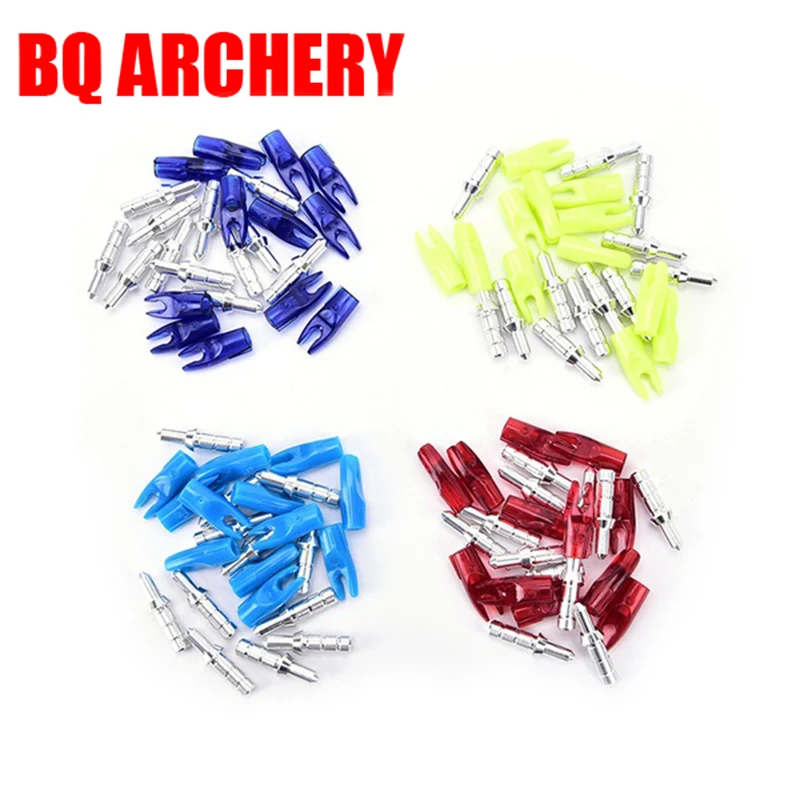 

50Pcs Archery Arrow Nocks Pin Nock ID3.2mm DIY Accessories for Compound Recurve Bow Crossbow Hunting Shooting Outdoor