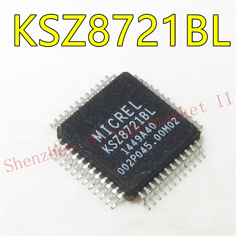 KSZ8721 KSZ8721BL KS8721BL QFP48 3.3V Single Power Supply 10/100BASE-TX/FX MII Physical Layer Transceiver | Электронные