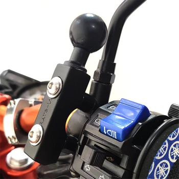 

1" Ball Motorcycle Handlebar Mount Base U Bolt Hoop Bracket Kit for Phone Holder Motorcycle Support Seat Long Ball Joint