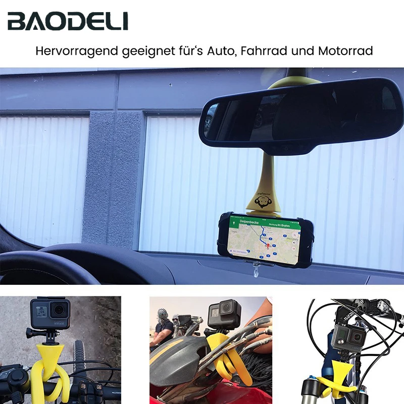 

Flexible Silicone Monkey Stick Camera Photo Selfie Stick Tripod For Phone Gimbal Dslr Gopro Hero 7 Xiaomi Smartphone