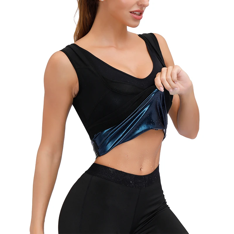 skims shapewear Women Sauna Shaper Vest Thermo Sweat Shapewear Tank Top Slimming Vest Waist Trainer Corset Gym Fitness Hot Workout Zipper Shirt maidenform shapewear Shapewear