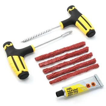 

Tyre Repairing Patch Tool Kit Studding Puncture Plug Garage Car Truck Motorcycle Tubeless Wheel Tire Repair Tools