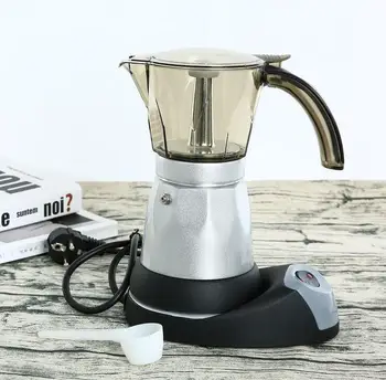 

Plug-in coffee maker, office coffee maker, espresso machine, portable aluminum electric kettle