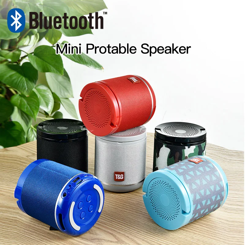 TG518 мини bluetooth-динамик TWS версия переносной держатель для телефона Поддержка FM TF