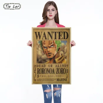 

Classic Anime Kraft Paper Retro Poster Cafe Home Decor Wall Sticker H Style Wall Paper 51.5X36CM