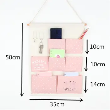 

2020 New Multi-Pocket Storage Bag High Quality Home Decor Wall Hanging Storage Bag Door Hanging Pocket Simple Sundries Organizer