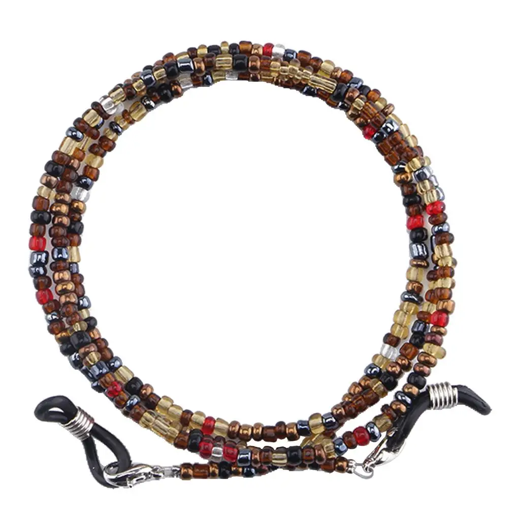Glass Bead Eye Glasses Eeywear Chain Necklace Lanyard Rope 27' Glasses Cord
