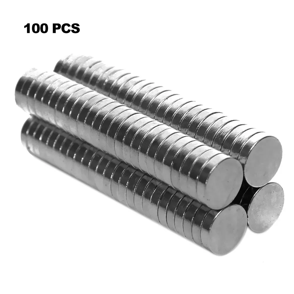 

100Pcs N50 8x2mm Strong Cylinder Rare Earth Magnet Neodymium Bulk Sheet Mini Small Round Magnets Disc
