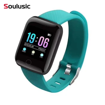 

Soulusic D13 Smart Bracelet For Android iPhone Waterproof Smart watch 2020 Heart Rate Tracker Blood Pressure 116 Plus Wirstbands