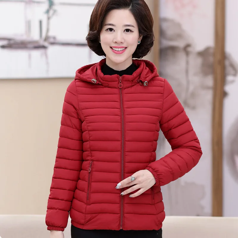 

2017 New Style Cotton-padded Clothes Women's Korean-style Slim Fit Hooded-Cotton-padded Jacket Large Size Fashion Cotton Coat Wi