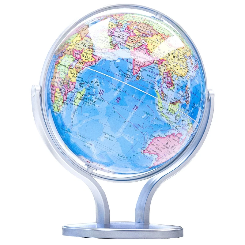 

360 Terrestrial World Globe Earth Ocean Map Geography Teaching Aids Educational Toy Home Office Ornament with Rotating Stand