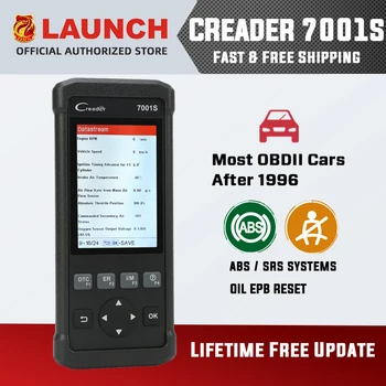 

Launch CReader 7001S DIY Auto Code Reader Full OBD2 Scanner Scan Tool CR7001S Diagnostics Tool as CR8001 Oil EPB Reset ABS SRS