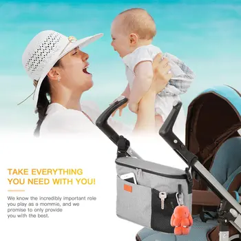 

Multifunctional baby stroller tray/storage bag baby travel essential accessories