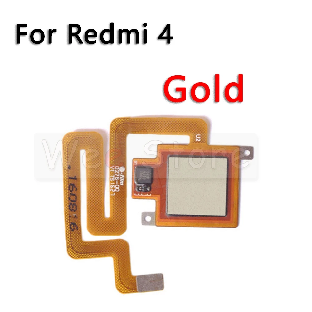 Задняя Кнопка Датчик отпечатков пальцев гибкий кабель для Xiaomi Redmi Note 4 4x Pro Prime Plus