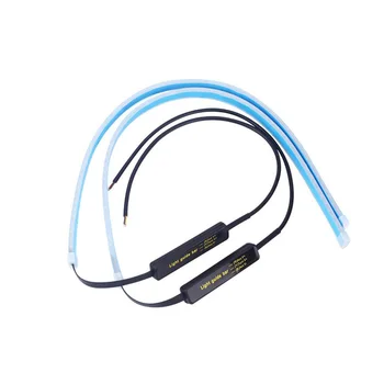 

For Toyota All models Cars Ultra-thin daytime running light DRL LED Daytime Running Lights turn signal Two-color light guide bar