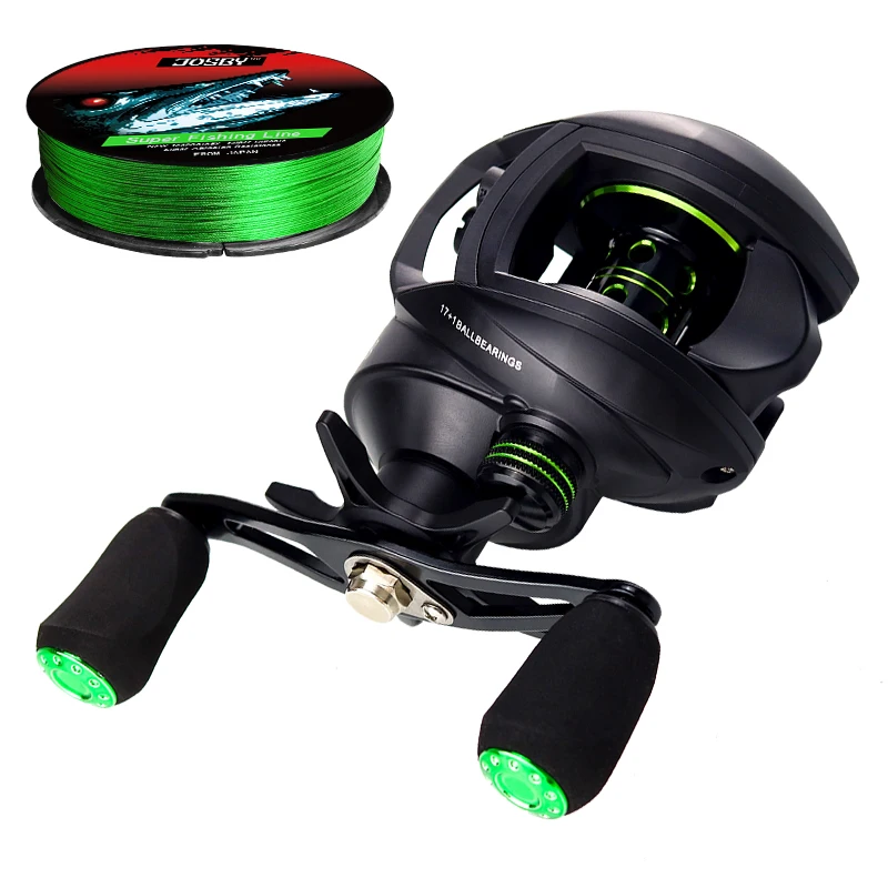 2000 Series Baitcasting Reel High Speed 8:1:1 Gear Ratio 17+1BB  Fresh/Saltwater Magnetic Brake System Ultralight Fishing Reel