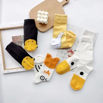 

Cartoon Casual Autumn Harajuku Kawaii Funny Cute Couple Cotton Socks Happy Duck Creativity Sock Fashions Gifts for Men Sock