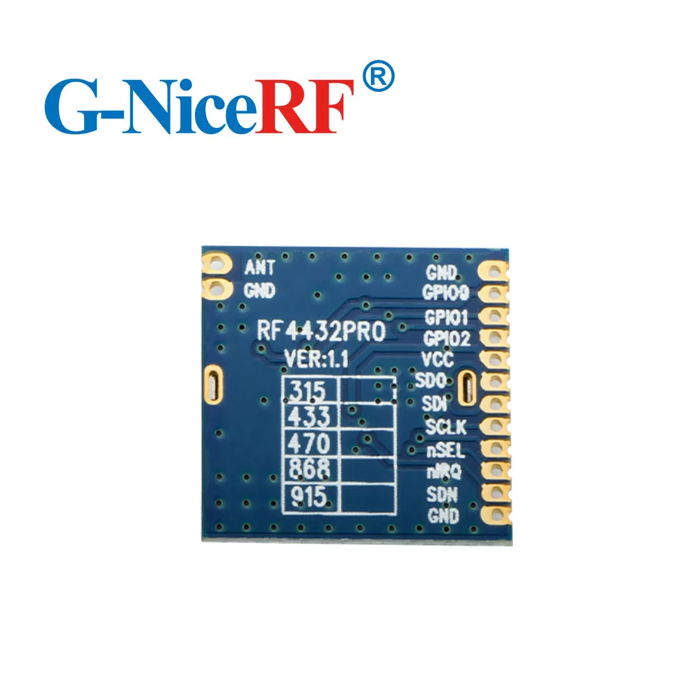 5 шт./лот 100 мВт SPI интерфейс и 14 км дальность действия RF4432PRO 433 МГц беспроводной