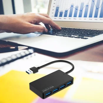 

Portable USB 3.0 HUB 4 Port Power Supply OTG with Micro USB Power Interface for MacBook Laptop Tablet Computer OTG USB HUB