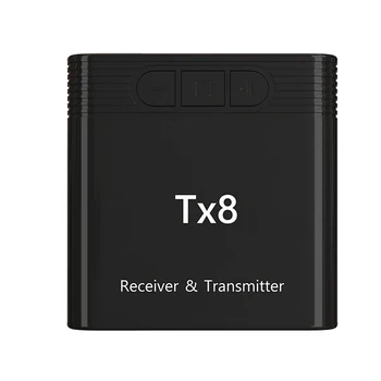 

TX8 Audio Computer Wireless Bluetooth 5.0 Music Adapter Sender Transmitter Receiver TV Accessories Car Home Long Range Portable